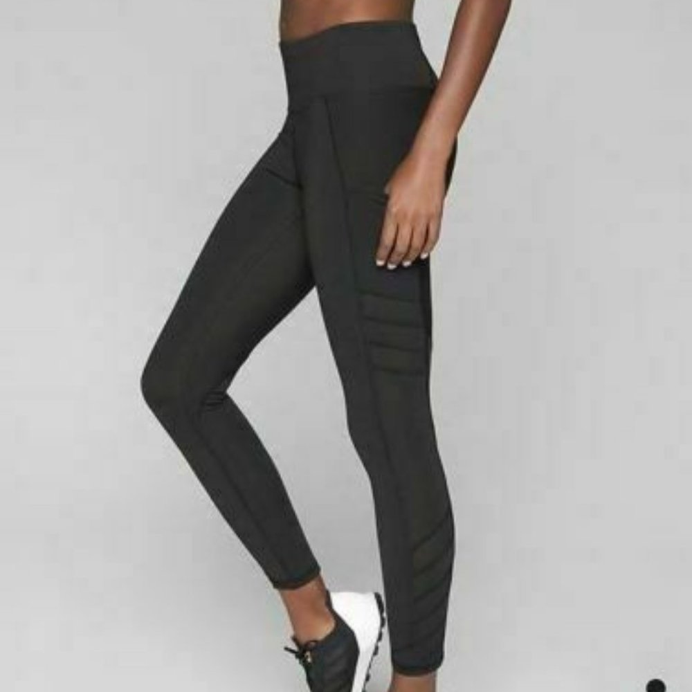 ATHLETA WOMEN'S SLASH STEALTH 7/8 LEGGINGS 1X